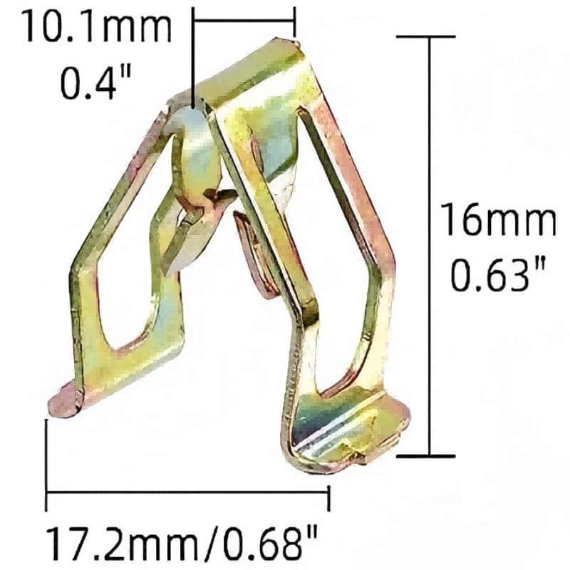 Universal automotive instrument panel center console U-shaped iron clips, wheel arch metal plates, door and seat stamping parts