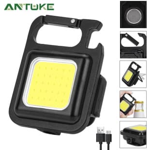 Amazon Outdoor USB Mini Keychain COB Work Light, Car Repair Light, Home Emergency Night Light