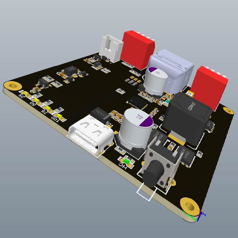 Standard PD3.1 140W Bidirectional Fast Charging Module IP2366 with Automatic Temperature Control 2 to 6 Series Lithium Battery Charging Board