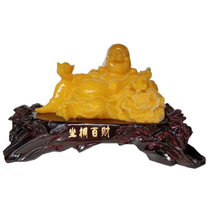 Maitreya Buddha with a hundred wealth, Laughing Buddha with abundant wealth, resin handicraft bar decorations, opening decoration gifts