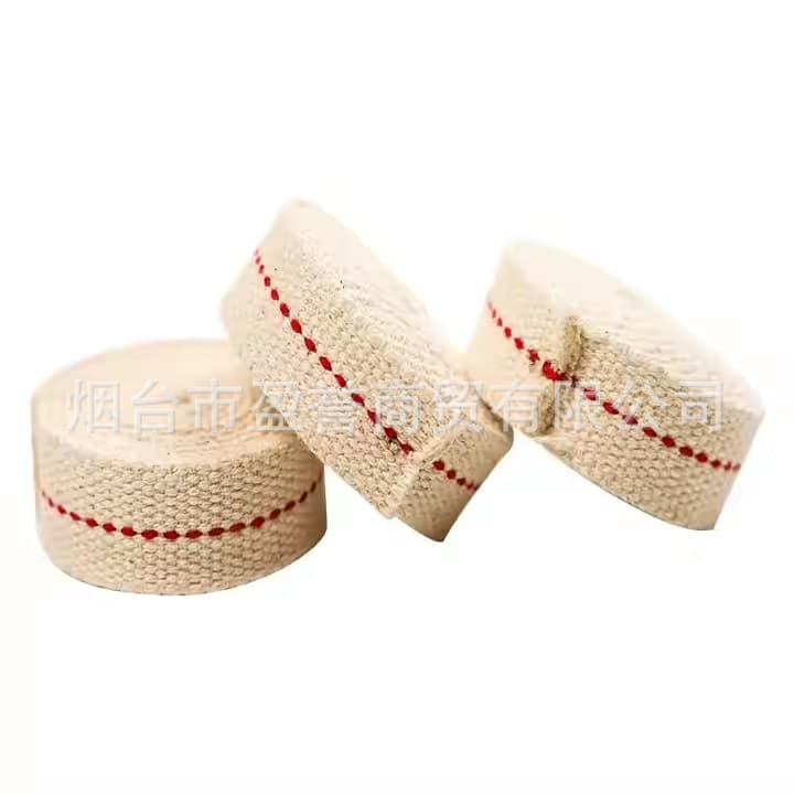 1-2.2CM Wide Red Line Household Kerosene Lamp Mast Lamp High-Quality Pure Cotton Wick Priced Per Meter