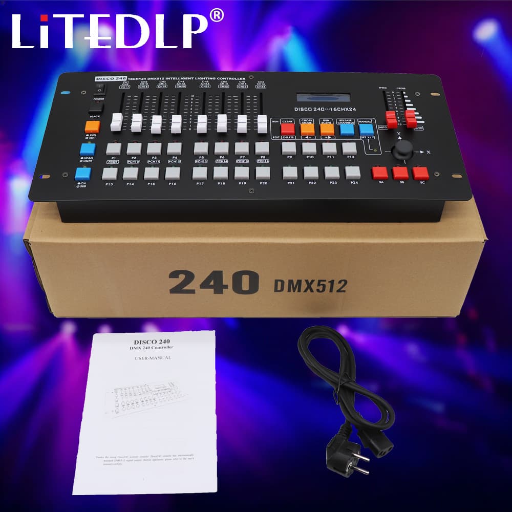 Stage Lighting DMX 240 Console Controller Beam Par Laser Dimmer DJ Disco Concert