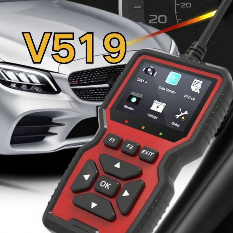 OBD Car Diagnostic Tool V519 Battery Testing and Decoding Device OBD2 Universal Box