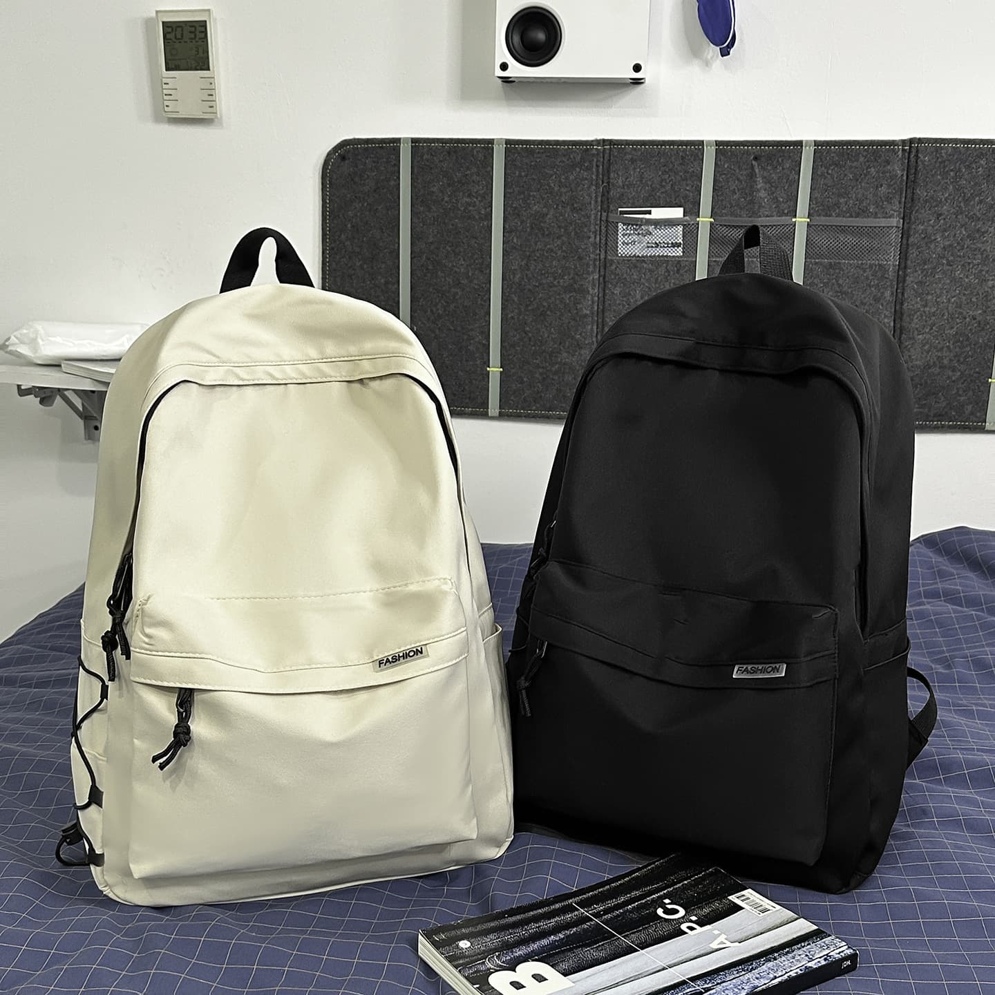 Men's Backpack Large Capacity Laptop Backpack Women's Japanese Style for Middle School High School College Students Cross-border Lightweight Waterproof