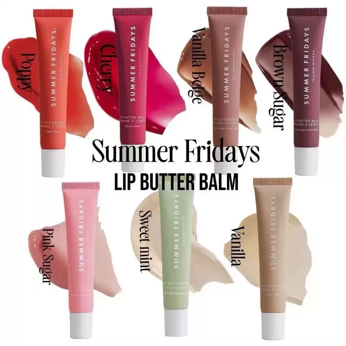 Summer Fridays Lip Balm Lip Mask Lip Gloss Lip Oil Moisturizing Shiny Lip Balm 15g Lip Balm