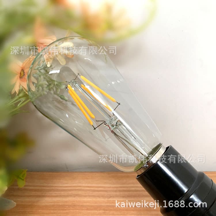DC12V Low Voltage DC E27 Screw Base 5V Special Lighting ST64 Outdoor Waterproof Bulb Exhibition 24V Warm White 3.7
