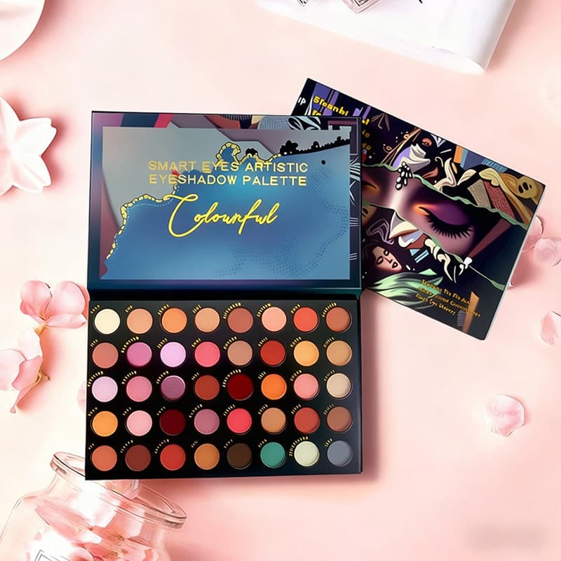 OULANAO 40-Color Eyeshadow Palette, Pearl & Matte Finish, Long-Lasting, No Fallout, Everyday Earth Tones, Affordable Cross-Border