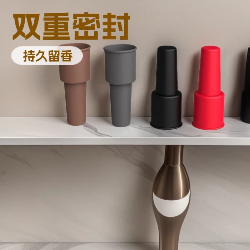Silicone Red Wine Sealing Stopper Universal Champagne Stopper, Home Creative Simple Freshness Leak-proof Wine Bottle Sealing Cap