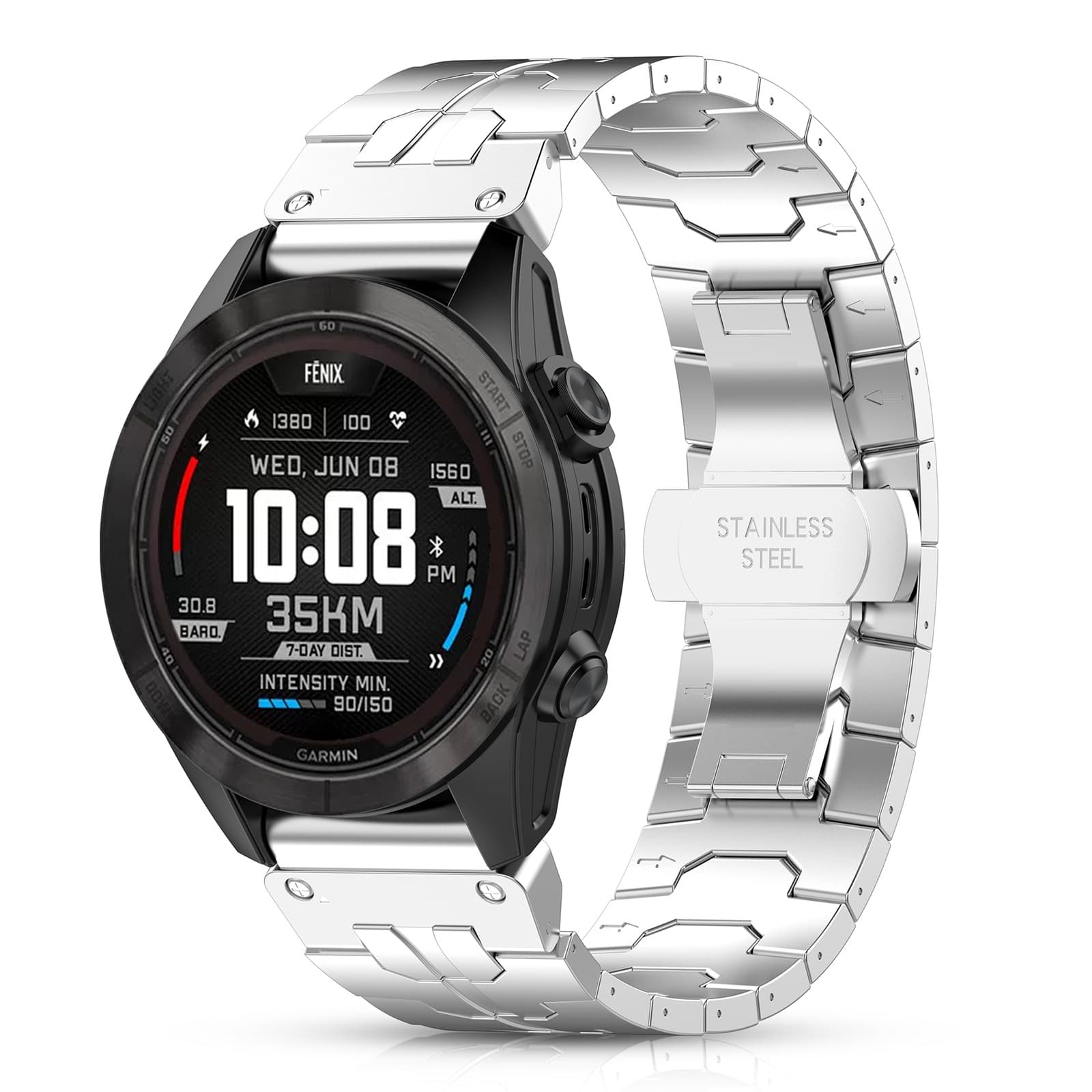 Suitable for Garmin 22mm interface watch strap quick detachable metal replacement strap unisex