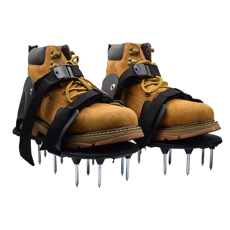2024 New Garden Lawn Spike Shoes Strap Lawn Inflatable Shoes Garden Gardening Garden Tools Oxygen Aeration Shoes