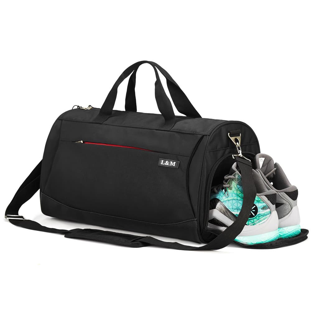 Gym Bag Men's Shoulder Bag Yoga Bag Women's Sports Basketball Training Bag Wet-Dry Separation Travel Cross-Border Bag
