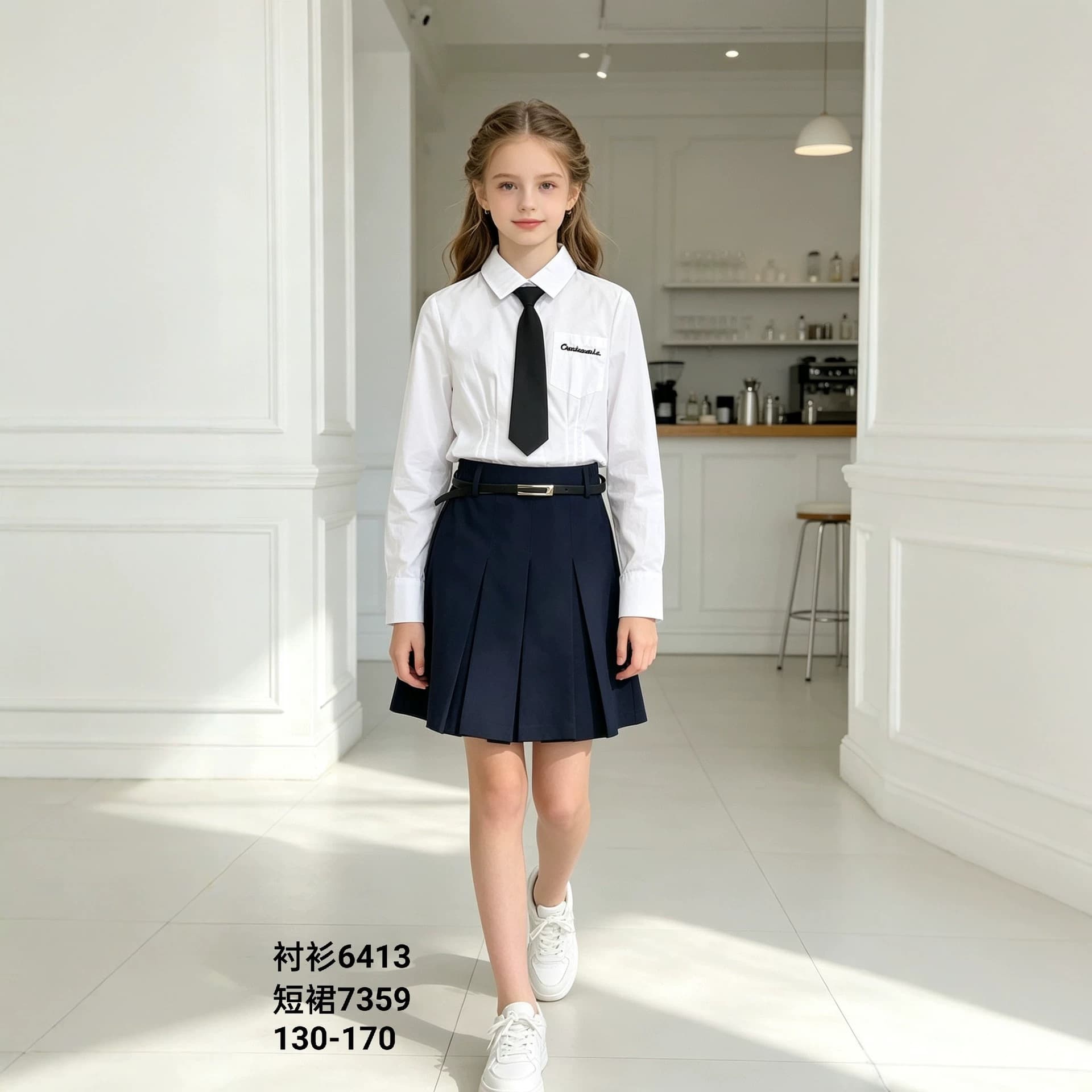 Girls skirt student school uniform pleated skirt versatile короткая юбка short skirt