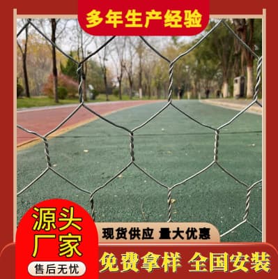 Custom plastic-coated gabion mesh box plastic woven lead wire stone cage mesh slope protection flood control Reno mattress Gubin cage