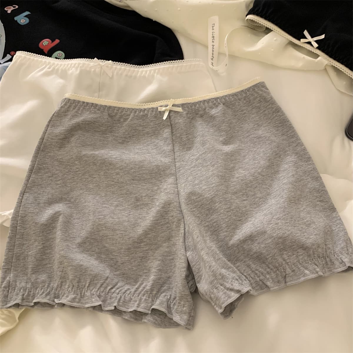 Girl's Wardrobe "[Lazy Pants] Sweet Lace Safety Shorts for Girls, Anti-Exposure, Non-Curling Leggings