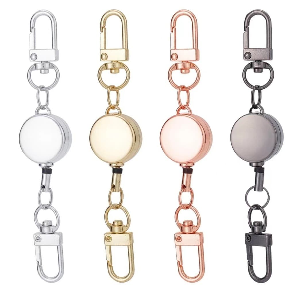 Factory spot Amazon 21mm double-ended door buckle plastic mini pull-tab buckle keychain luggage tag buckle ID