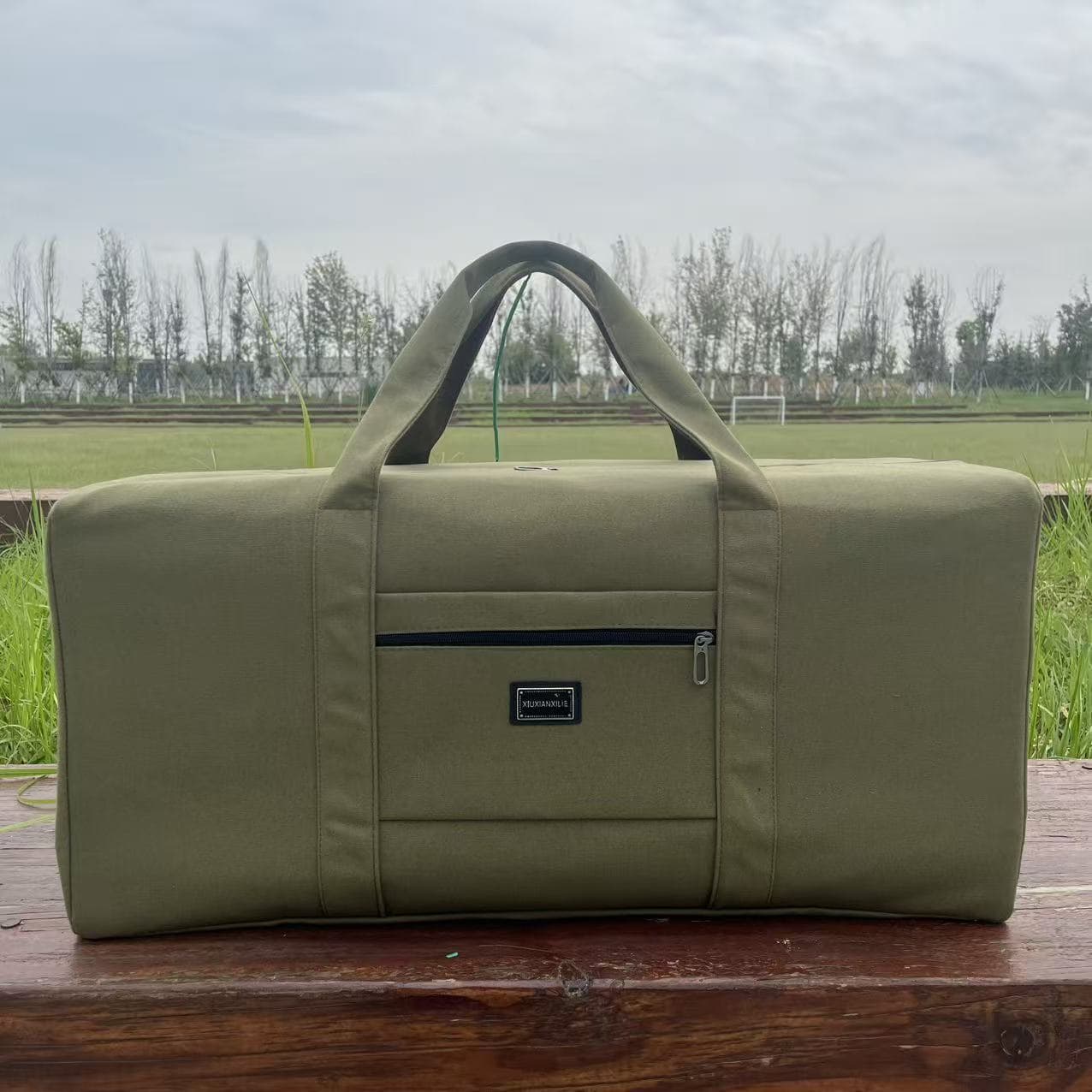 Cross-border Canvas Handbag Extra Large Outdoor Travel Bag Wear-resistant Luggage Bag Single Shoulder Crossbody Travel Bag Lightweight