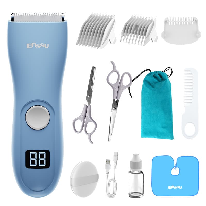 ENSSU Baby Hair Clipper, Specialized Quiet Automatic Hair Suction Trimmer for Newborns