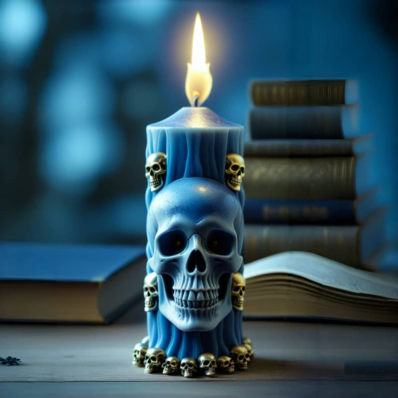 Multi Skull Stacking Candle Mold, Handmade Soap Plaster Resin Ornament Mold, Aromatherapy Candle Mold P179