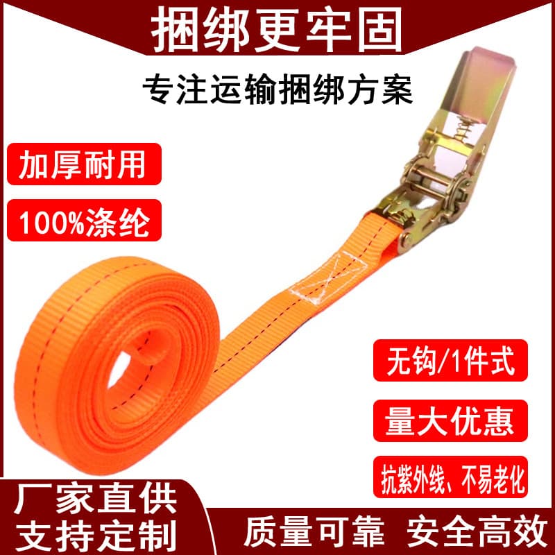 Factory Stock Polyester Material Double Hook Hookless Tensioner Truck Tensioner Fastening Belt Tightener