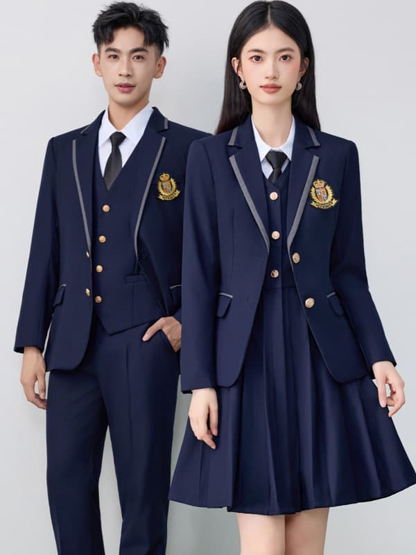 Unisex suit set, formal wear, 2025 new style, college student pleated skirt, school uniform, JK uniform suit.