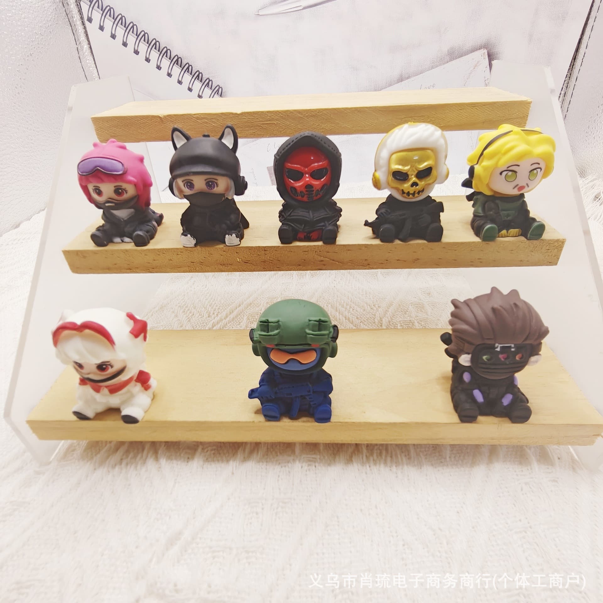 New Delta Force Operators Sitting Cute Figure Blind Box Peripheral Trendy Toy Desktop Car Decoration