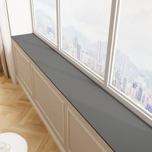 Simple Solid Color Cuttable Windowsill Mat Home Water-Absorbent Quick-Dry Balcony Mat Easy to Clean Anti-Slip Wear-Resistant Bay Window Mat