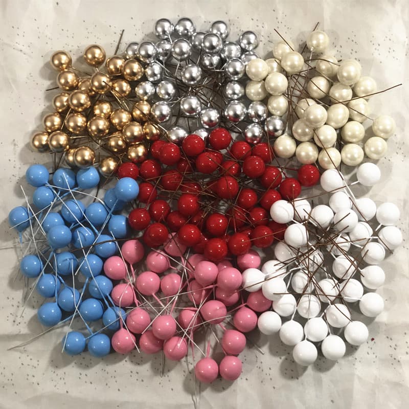 15mm simulated pearlescent fruit, pearlescent white berry, Christmas tree diy decoration berry accessories manufacturer