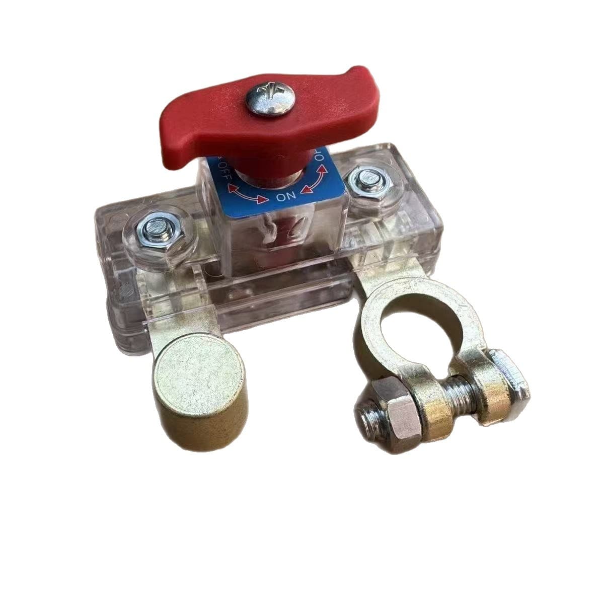 12V Battery Disconnect Switch for Cars, 24V Power Master Switch for Trucks, Copper Blade Cutoff for Excavators and Agricultural Vehicles