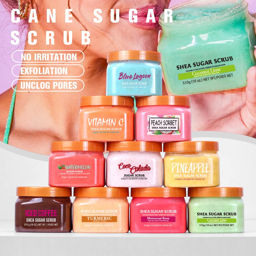 Cross-border Sucrose Moisturizing Scrub for Brightening, Exfoliation, and Softening Skin, Ready Stock for Wholesale