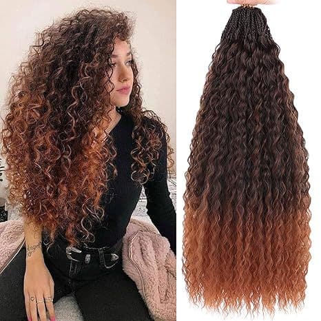 Cross-border EU-US Wig Two-strand Braid Brazilian Small Braid Micro Brazilian Kinky Curly