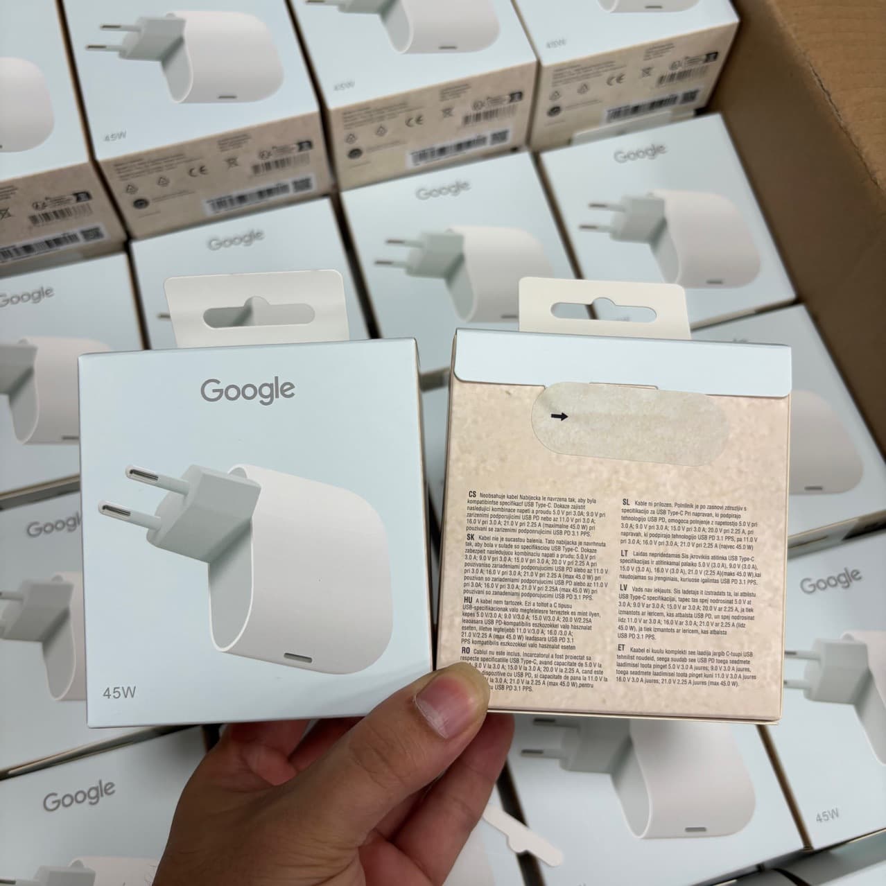 PD45W Charger Compatible with Google Pixel 9/8p/9f Fast Charging Head EU Adapter Cross-Border CE Certified