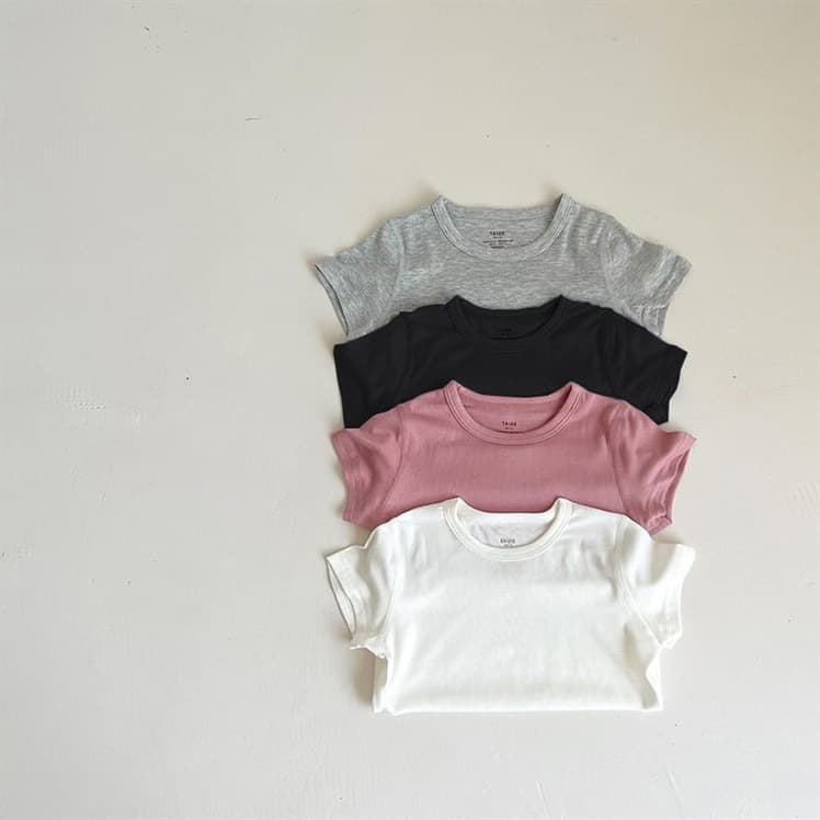 Children's Summer Thin Modal Short-Sleeve T-Shirt for Boys and Girls, Solid Color Half-Sleeve Baby Summer Top Fashion