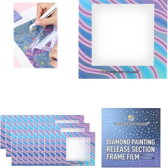 Cross-border new diamond painting release partial frame film diamond painting special split sticker diamond painting handmade protective film