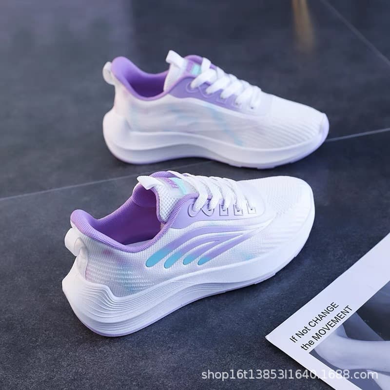 Women's Spring/Summer Anti-Slip Soft Sole Wear-Resistant Mesh Breathable Casual Shoes Salomon Women's Height-Increasing Casual Shoes