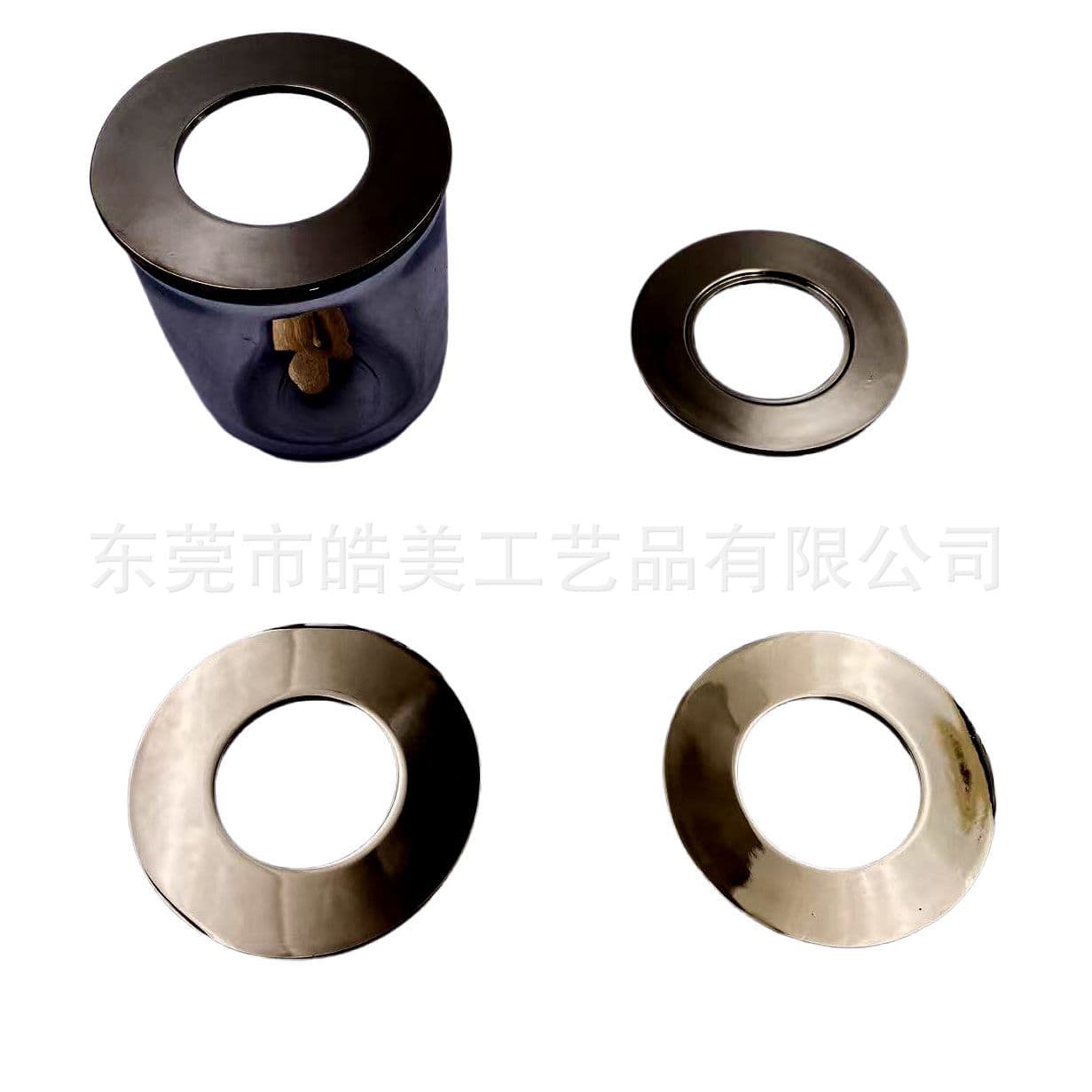 Aromatherapy Candle Alloy Smart Lid, Large Metal Cover, Hollow Design Anti-drip Metal Lid for Candles