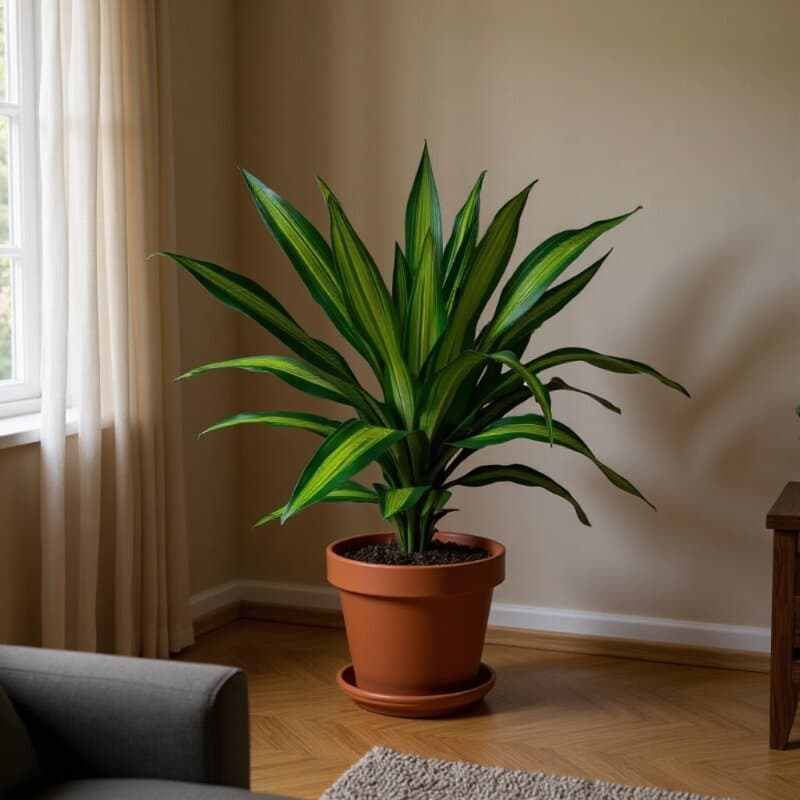 Golden Heart Yemen Iron, Brazilian Iron, Brazilian Wood, Dragon Tree, Green Plants, Indoor Flowers, Foliage Plants, Potted Lucky Tree
