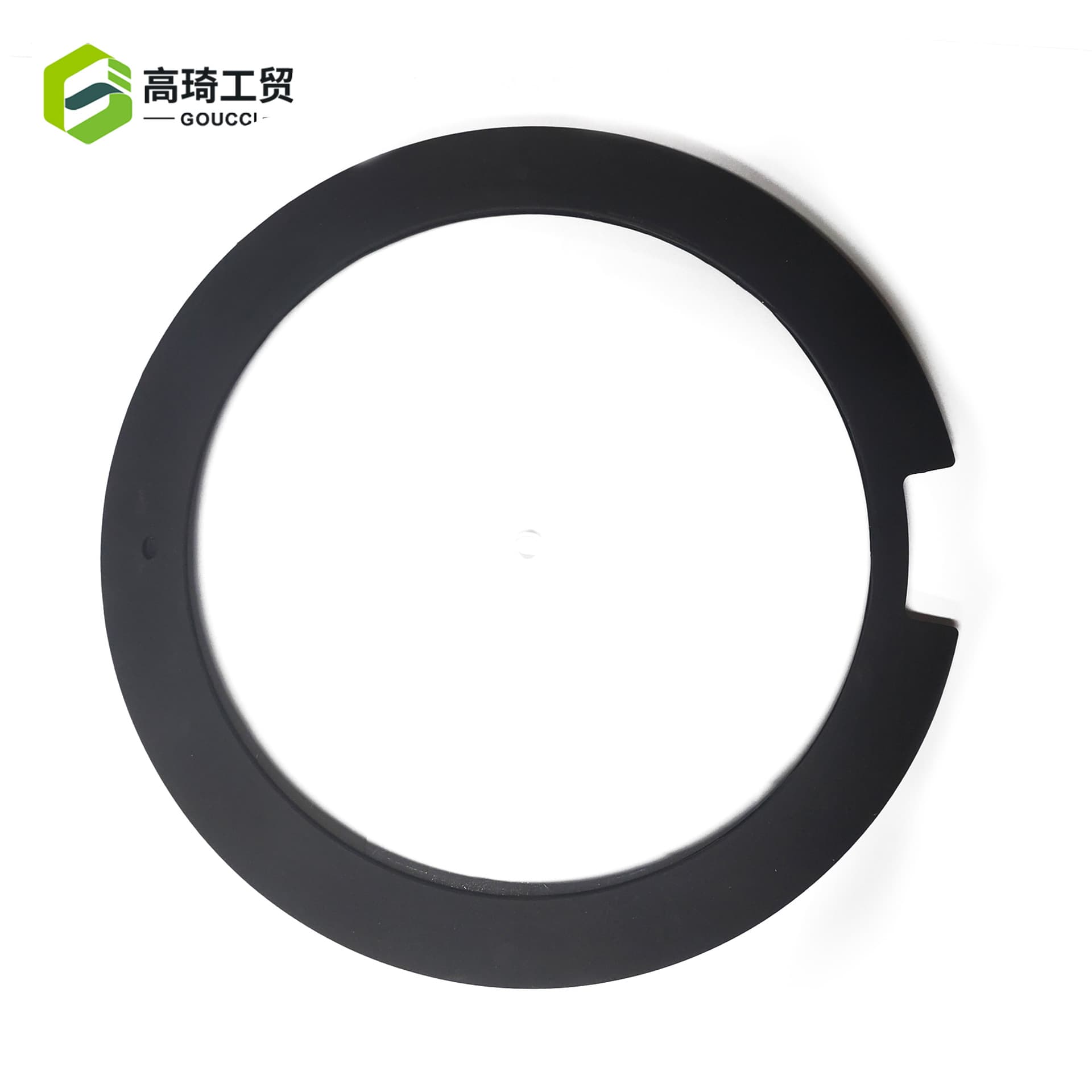 Black Silicone Notch-Open Tempered Glass Lid, Detachable KC Series Pot Lids