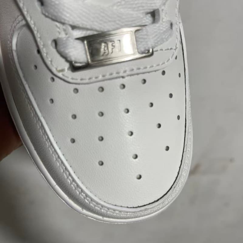 Putian self-produced Nike official AF1 Air Force 1 top-layer cowhide white sneakers high cleanliness unisex couple skate shoes