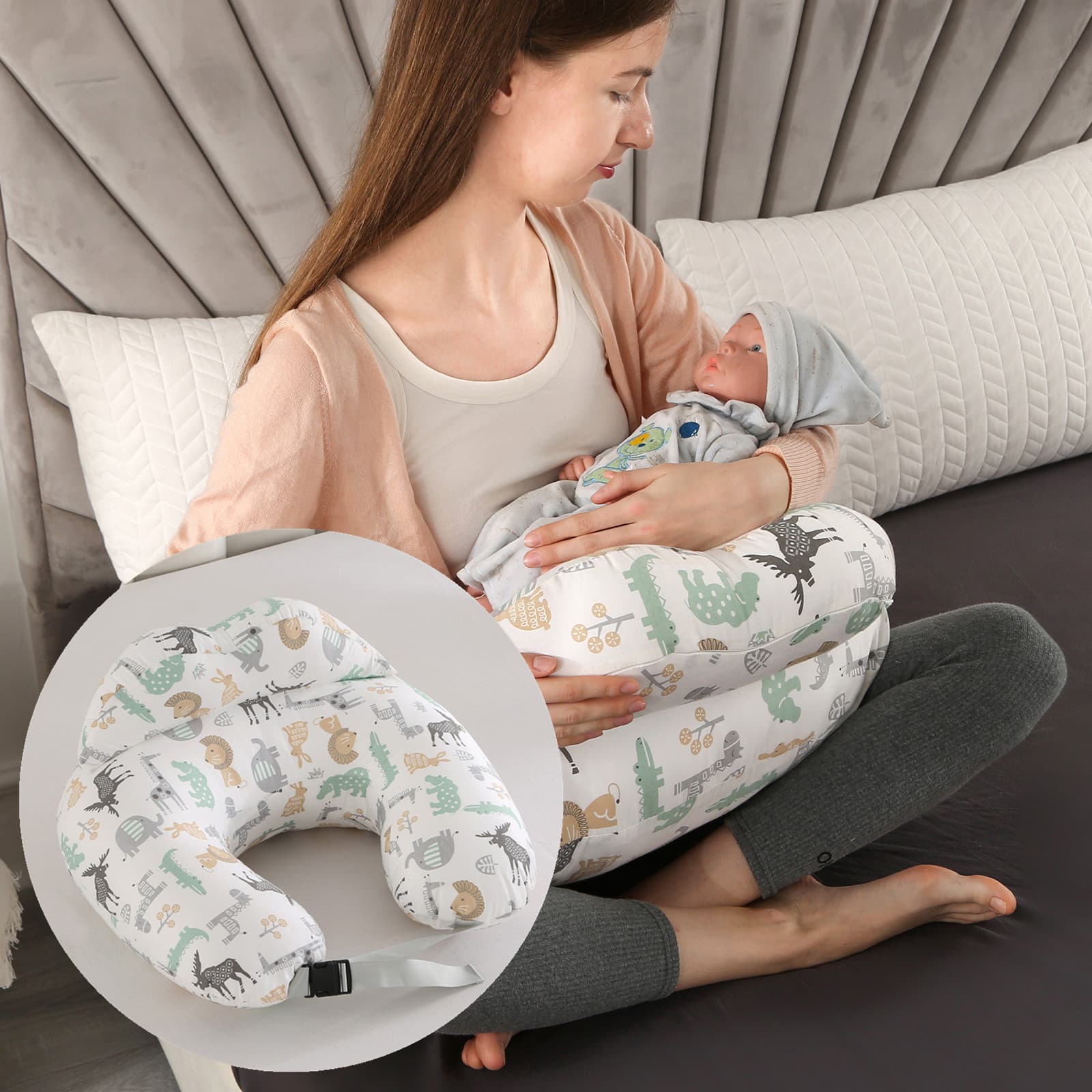 Cross-border Physical Amazon Supply, Nursing Pillow, Baby Pillow, Multi-functional Detachable Maternity Pillow