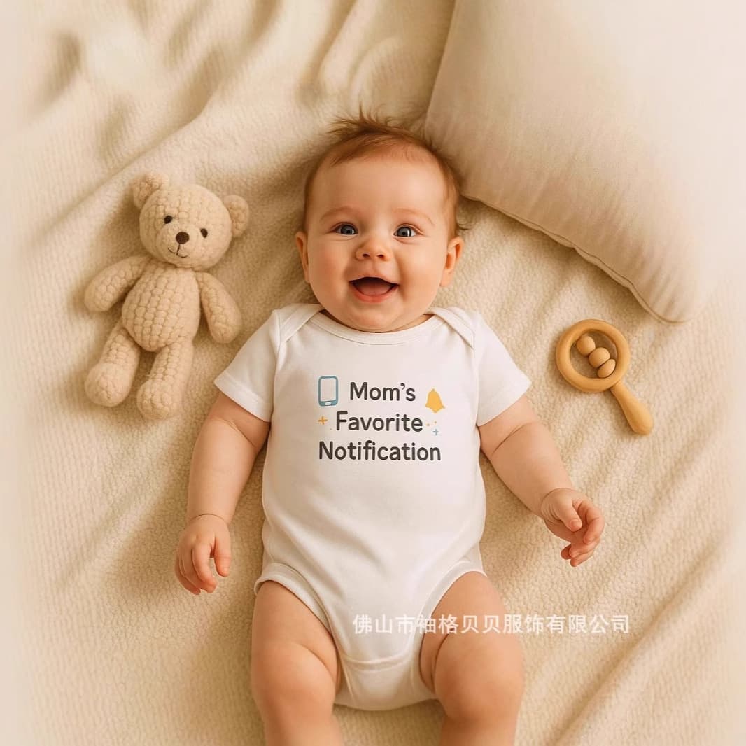 Cross-border baby clothes cute cartoon letter printed short-sleeved jumpsuit holiday style children's clothing one piece drop shipping