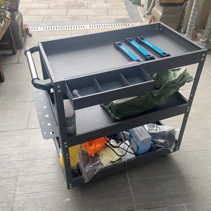 Tool Cart Small Cart Multifunctional Storage Rack Auto Repair Maintenance Mobile Workshop Drawer-style Parts Trolley