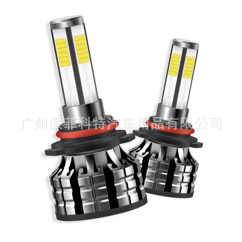 Hot-selling K9 Car LED Headlight Bulbs, Four-Side Emitting LED Lights H4 9005 9004, High Brightness Focused Beam Modification Accessories