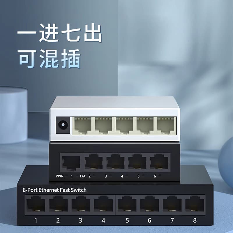 5/8/16/24 Port 100M/1000M Switch Network Splitter Ethernet Surveillance Hub Wholesale