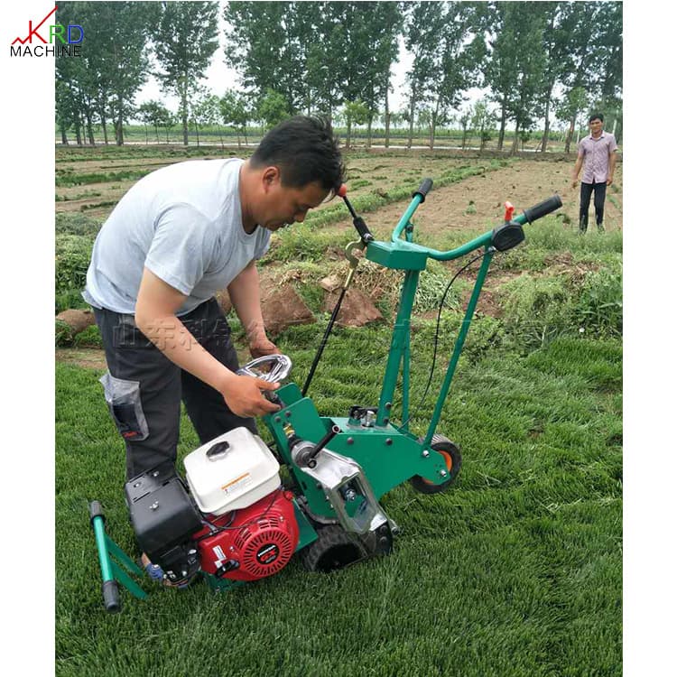 Universal Wheel Artificial Sod Transplanting Machine Lawn Block Cutting Cart Walk-Behind Follow-Up Gasoline Sod Shovel