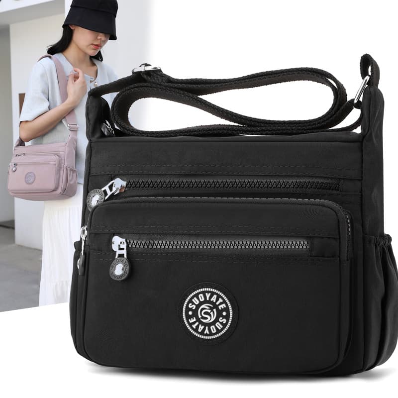 Foreign trade new crossbody bag for women summer new multi-pocket mother bag cross-border trend nylon cloth shoulder bag for women