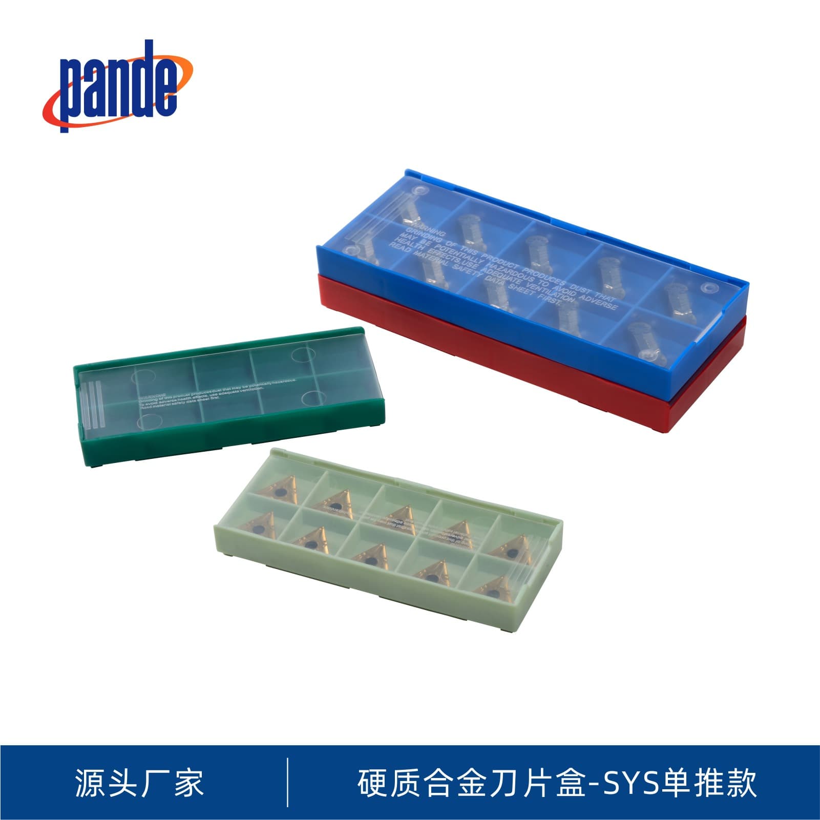 Carbide Insert Box SYS Single Push Model Cutter Packaging Box 10-Piece Milling Insert Case