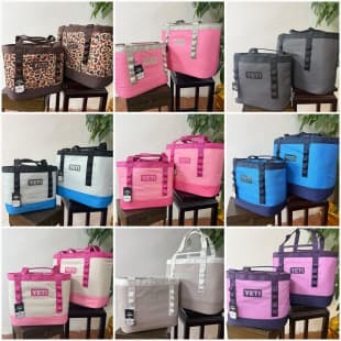 YETI Tote Handbag Cooler Hard Bottom TPU Waterproof Insulated 20/35L Outdoor Ice Bag Picnic Bag