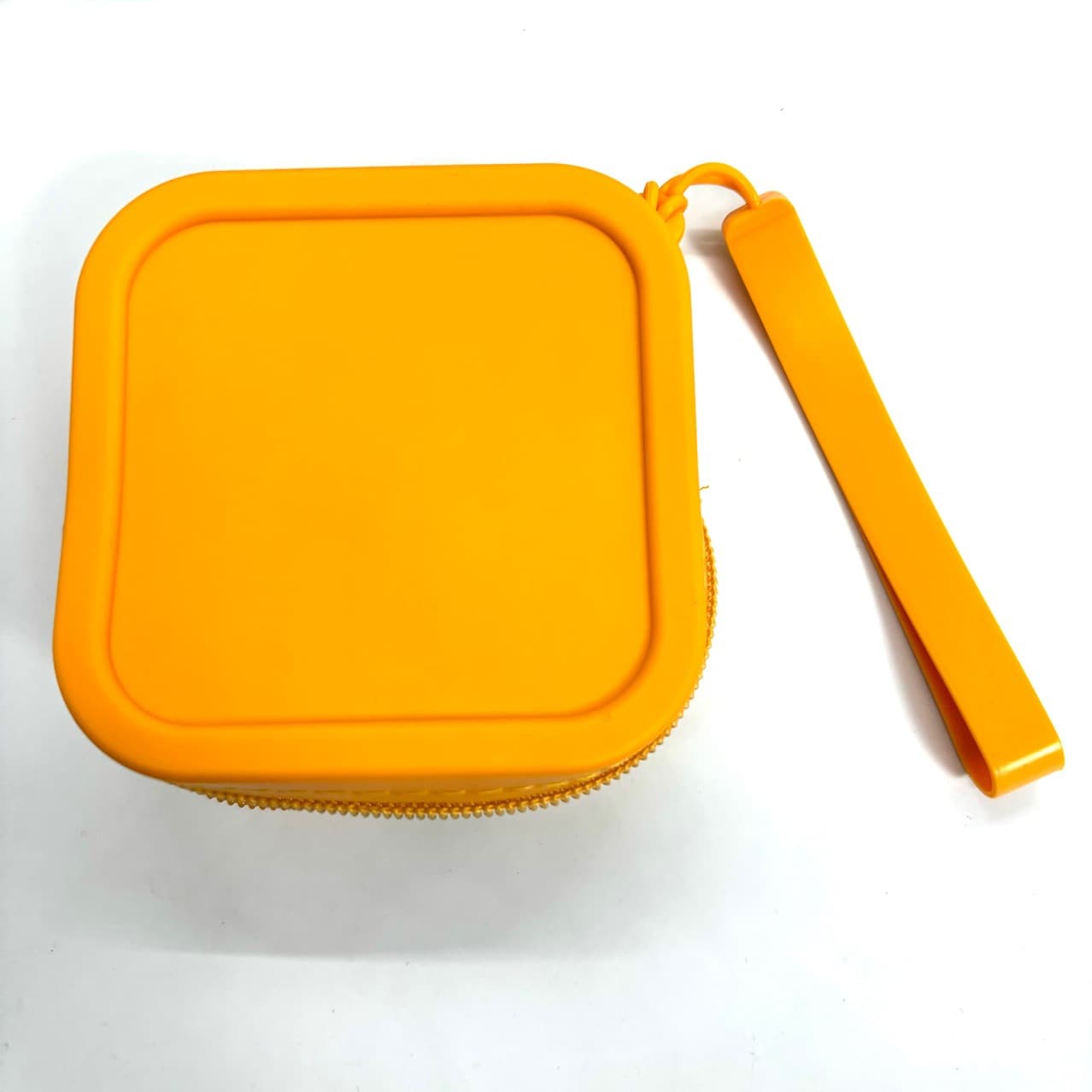 Silicone Coin Storage Square Bag Lipstick Bank Card Earphone Zippered Pouch Handheld Key Ins Style Small Bag