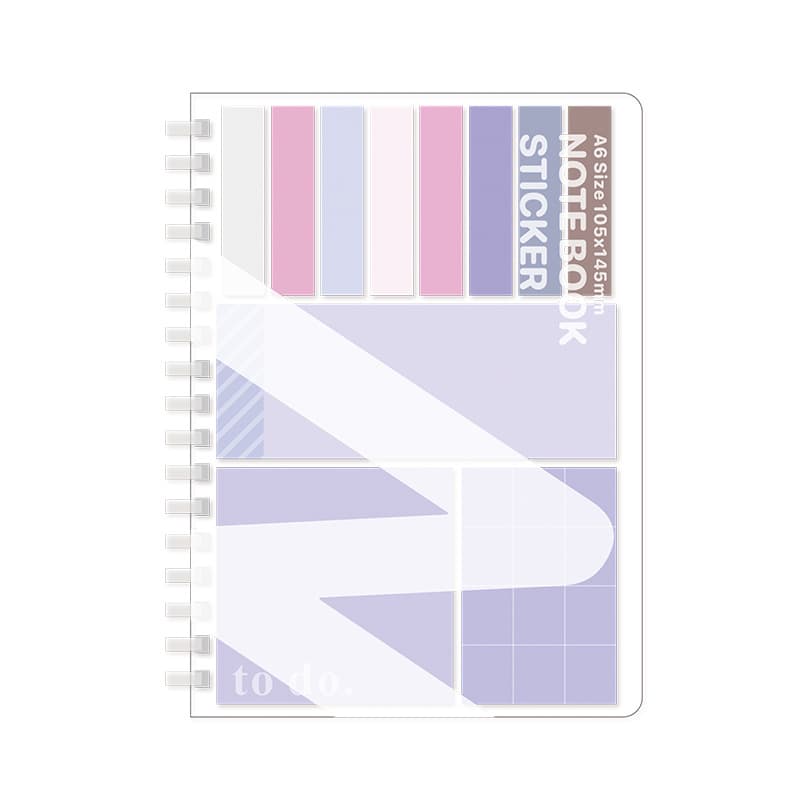 Loose-leaf notebook expansion sticky notes, multi-function combination, versatile for students, adhesive, influencer style, high appearance
