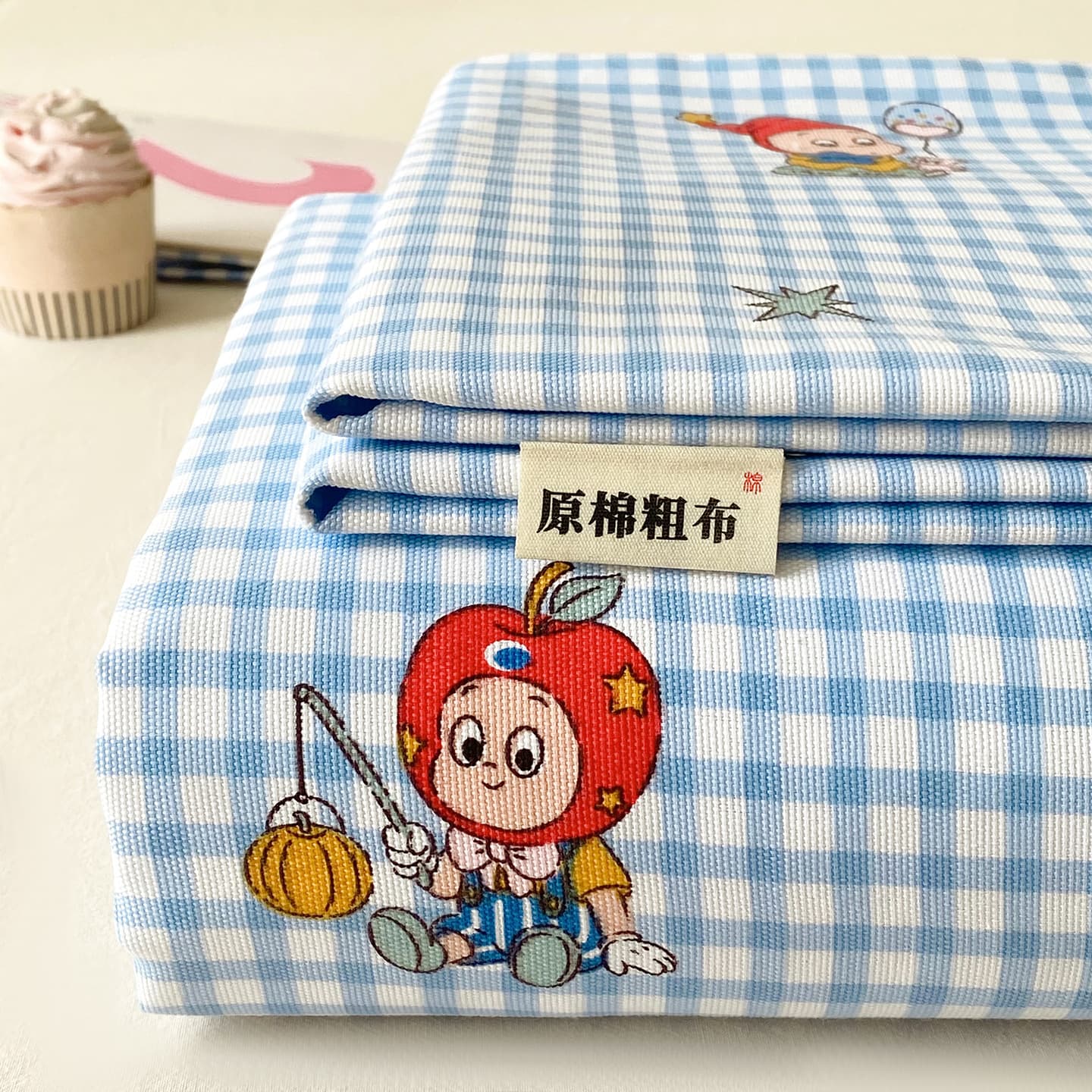 New Original Cotton Thickened Pure Cotton Double Bed Sheet and Pillowcase Set, Single Dormitory Single Bed Sheet